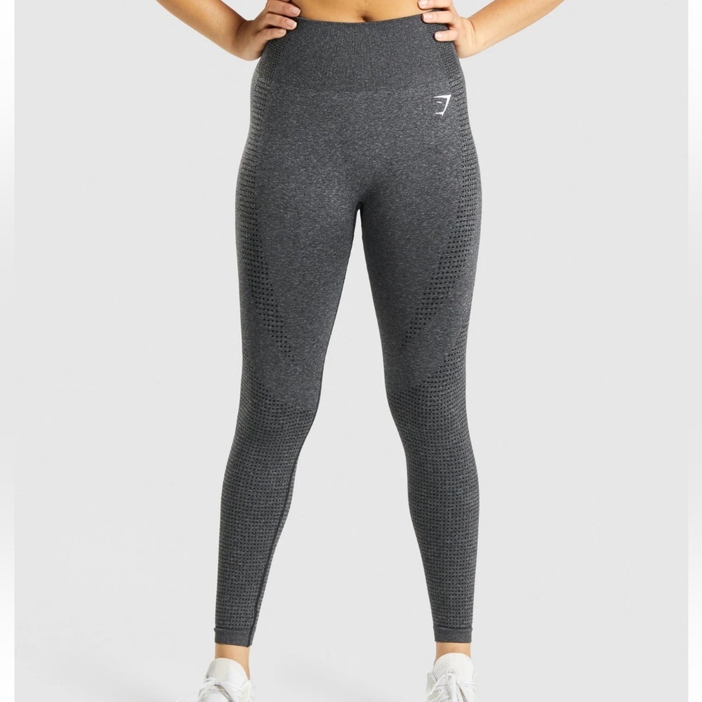 Gymshark Charcoal Textured Leggings